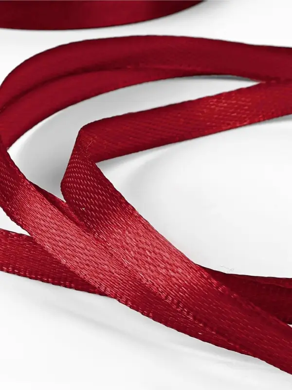 Лента атласная, 6 мм &times; 23 &plusmn; 1 м, цвет винный №165