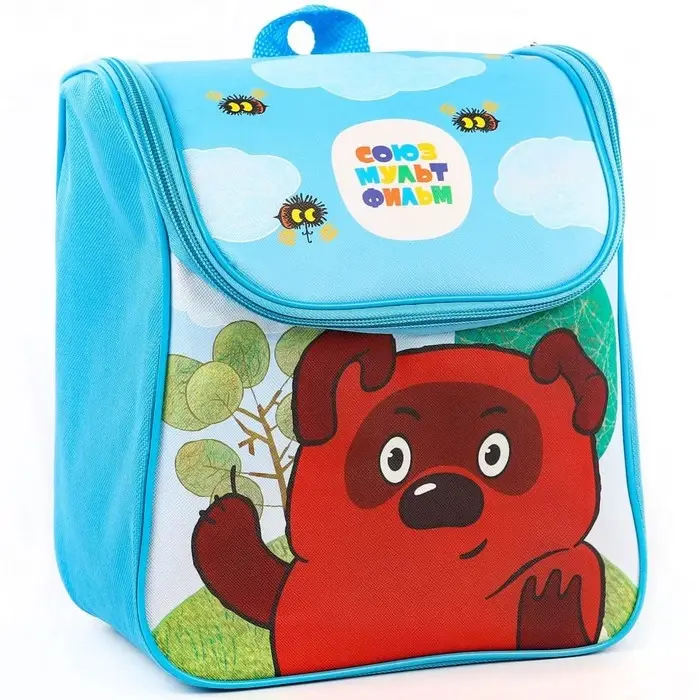 Рюкзак детский на молнии «Винни-пух», текстиль, 20 см×11 см×26 см, Союзмультфильм