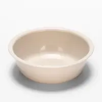 Миска двойная для животных &laquo;Мур-мяу&raquo;, 300 мл, на подставке, пластик, бежевая