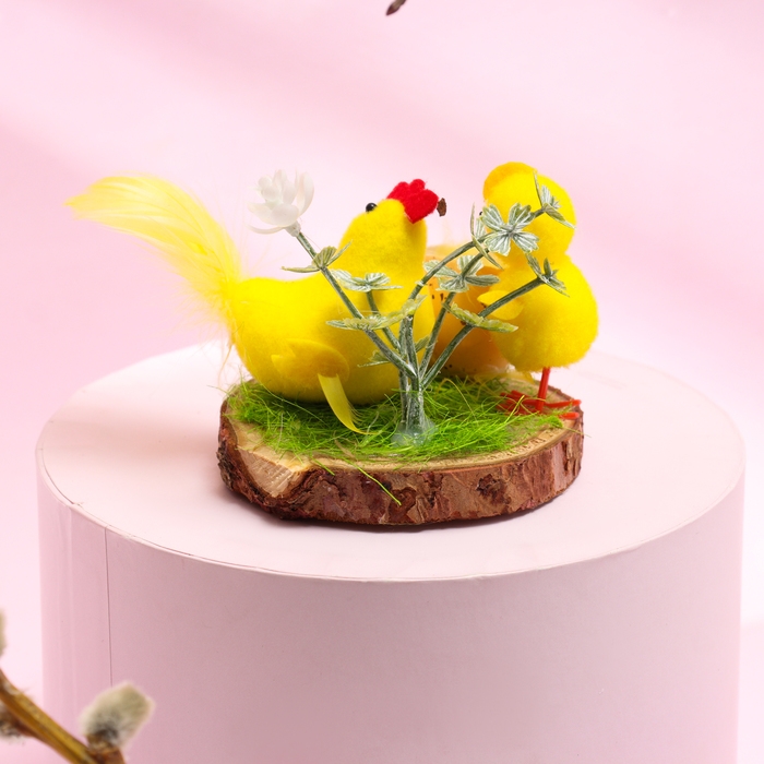 Пасхальный декор «Курочка с цыплятами» 8 × 8 × 7 см Пасхальный декор «Курочка с цыплятами» 8 × 8 × 7 см