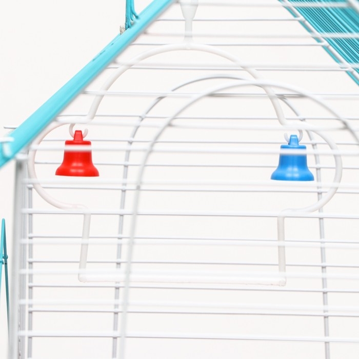 Клетка для птиц укомплектованная Bd-2/5h, 34 х 27 х 47 см, синяя Клетка для птиц укомплектованная Bd-2/5h, 34 х 27 х 47 см, синяя