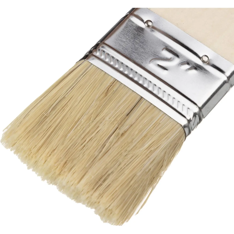 Кисть плоская 50 мм (2) натур. щетина дер. ручка Стандарт MTX 82530