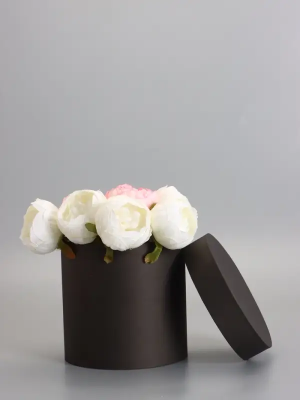 Шляпная коробка черная, 18 х 18 см