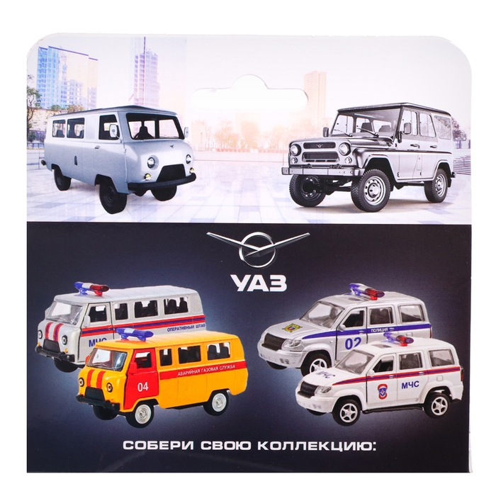 Машина металлическая «УАЗ Патриот. МЧС», инерция, 1:50