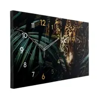 Часы-картина настенные интерьерные &laquo;Леопард&raquo;, бесшумные, 35&times;60 см