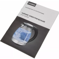 Чайник HYK-G2030 1,7л 2200Вт черный (стекло)