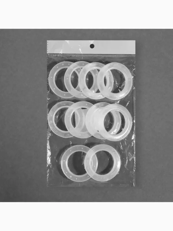 Люверсы для штор, d=4/6.5 см, 10 шт., прозрачные