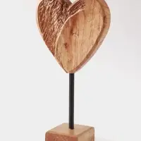 Сувенир &laquo;Сердце&raquo;, на подставке, 20&times;10&times;35 см, дерево джампинис