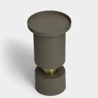 Подсвечник на 1 свечу текстурный &laquo;Графитовый&raquo;, 10.5&times;10.5&times;19 см