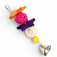 Игрушка для птиц "Лоза-звезда", 16 см, микс цветов