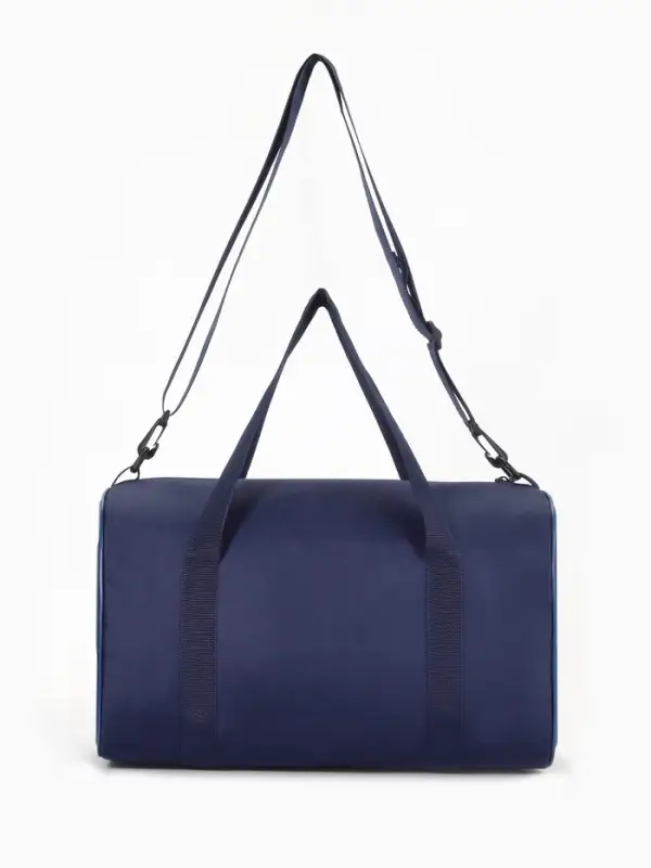 Сумка спортивная на молнии TEXTURA, с подкладкой, длинный ремень, маленький размер, синяя