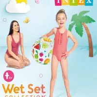 Мяч пляжный INTEX &laquo;Узоры&raquo; 59040NP, d=51 см, от 3 лет, МИКС