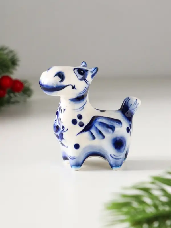 Сувенир Пегас, 7х6,5х3,5см, гжель