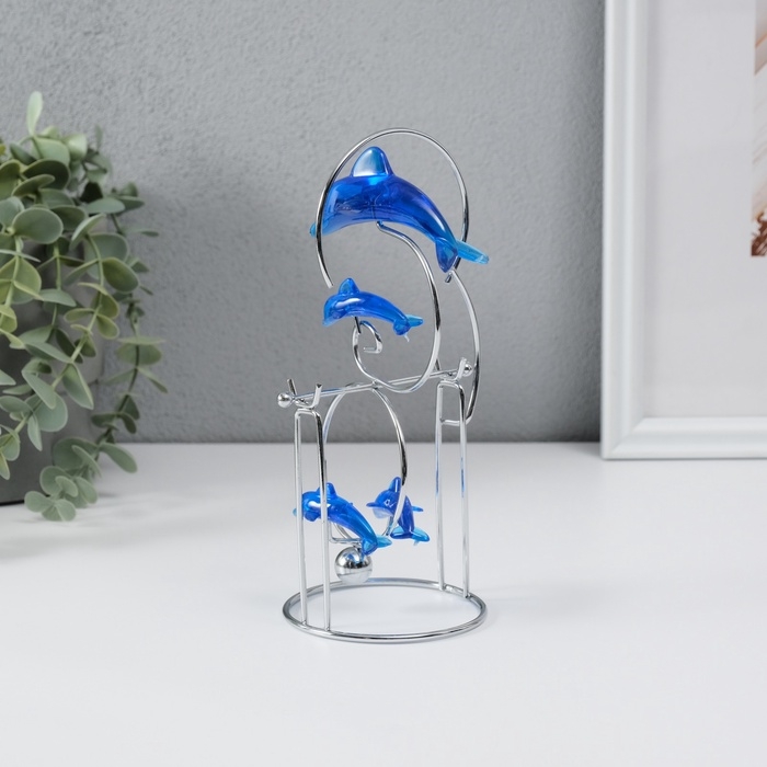 Маятник Маятник "Дельфины" 1 бол и 3 мал 9,5 х 8 х 19,5 см