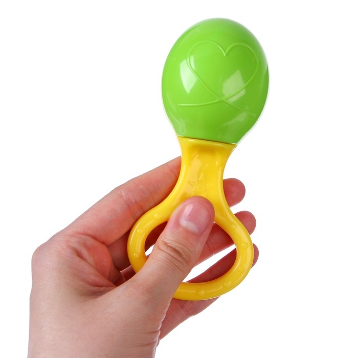 Погремушка «Маракас с кольцом», цвет МИКС Погремушка «Маракас с кольцом», цвет МИКС