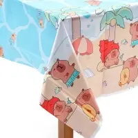 Скатерть одноразовая &laquo;Капибара&raquo;, 137х183 см