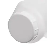 Бутылка для выпойки телят, 2 л, с ручкой, с крышкой, пластик, белая