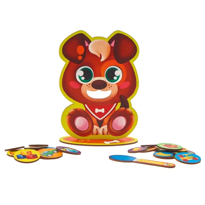 Настольная игра Лесная мастерская &laquo;Накорми меня. Щенок&raquo;, 10 фишек