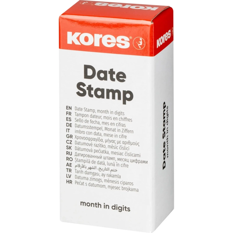 Датер ручной Kores 4мм месяц цифрами 71714
