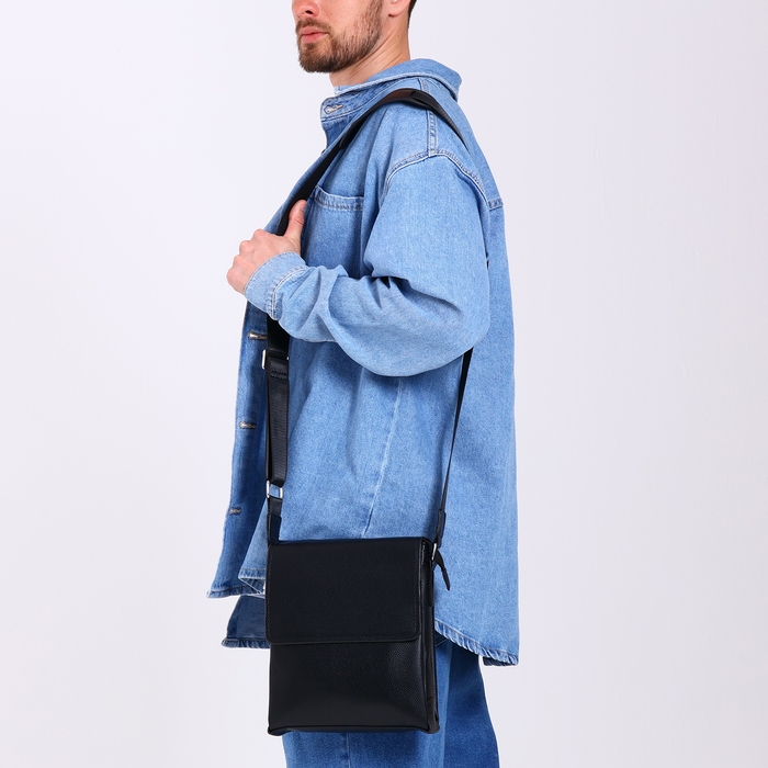 Сумка мужская, цвет чёрный Сумка мужская, цвет чёрный