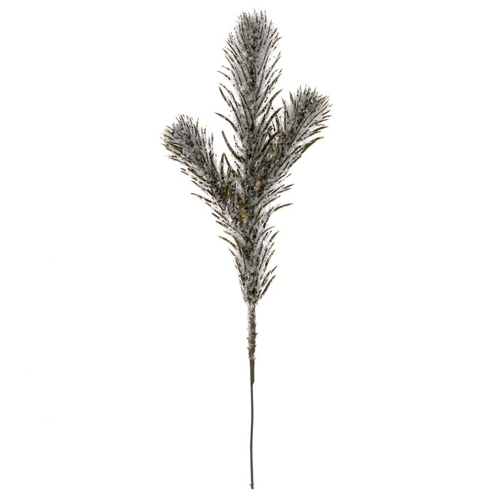 Декор «Веточка ели со снегом», размер 1 шт. — 23 см Декор «Веточка ели со снегом», размер 1 шт. — 23 см