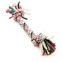 Игрушка для больших собак канатная "2 узла" огромная до 190 г, до 38 см