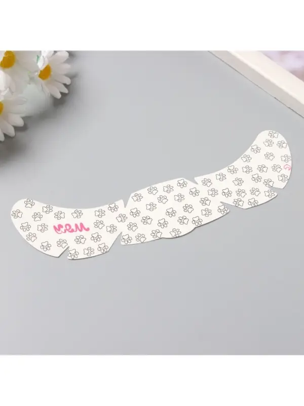 Переводная тату на тело чёрная «Веснушки. Кошачьи следы», 16×5 см Переводная тату на тело чёрная «Веснушки. Кошачьи следы», 16×5 см