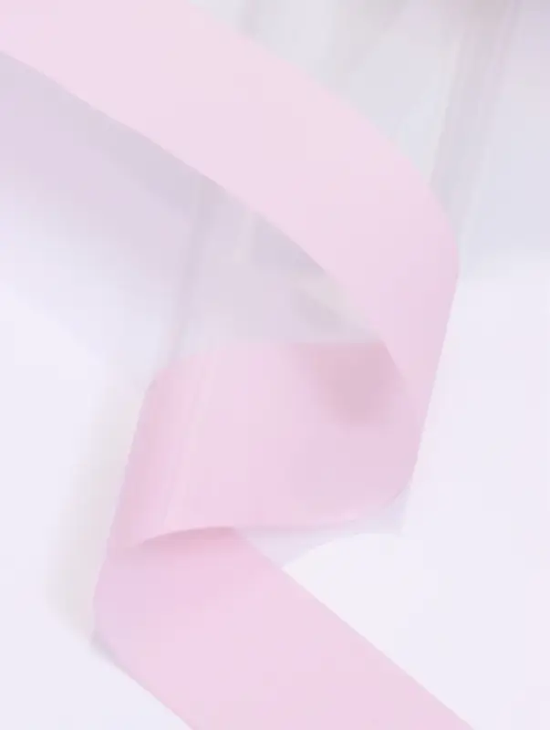 Пленка для цветов &laquo;Прозрачная полоса&raquo; розовый, 0.58&times;10 м