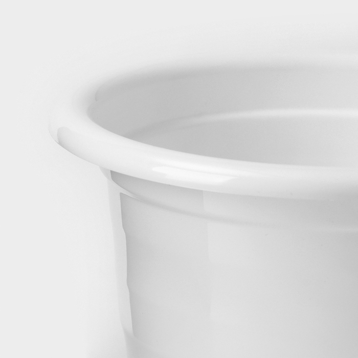 Горшок для цветов с поддоном Доляна «Арена», 2 л, цвет белый Горшок для цветов с поддоном Доляна «Арена», 2 л, цвет белый