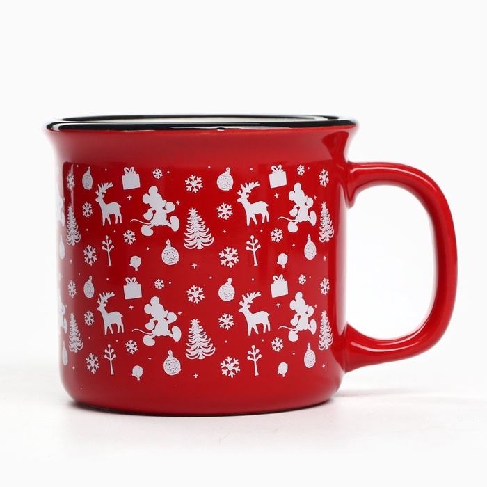 Кружка керамическая новогодняя «Happy New Year» Микки Маус и друзья, 250 мл Кружка керамическая новогодняя «Happy New Year» Микки Маус и друзья, 250 мл