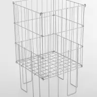 Корзина для распродаж 40&times;40&times;78 см, цвет хром
