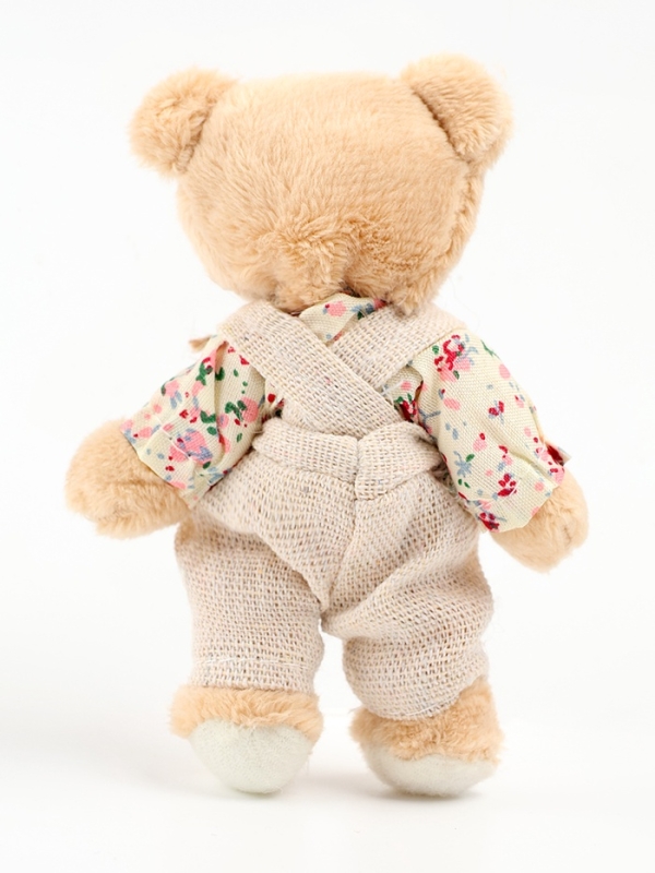 Мягкая игрушка  Мягкая игрушка "Мишка в комбинезоне", 11х7х5 см
