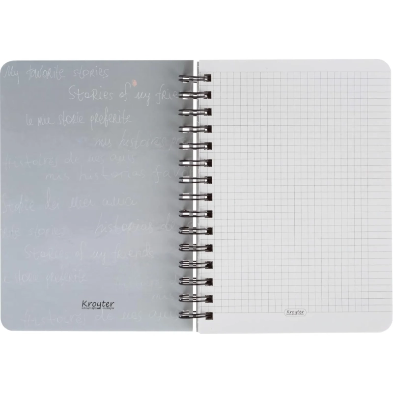 Тетрадь общая Kroyter 80л,клет,А5,скреп,обл.карт,Girl,диз.в асс.65123