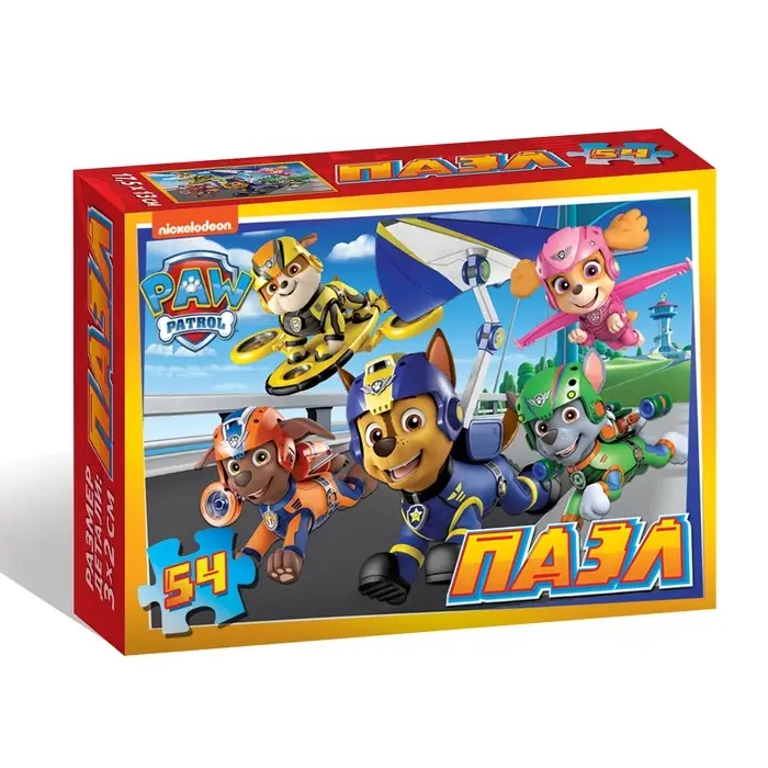 Пазл Пазл "Скорее в путь", Щенячий патруль, 54 элемента