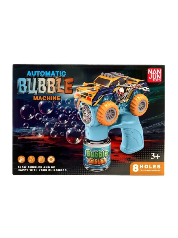 Генератор мыльных пузырей "Крутая тачка", световые эффекты, работает от батареек