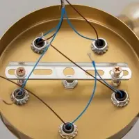 Люстра &laquo;Узел&raquo; 5&times;40 Вт Е27 черный/латунь 52&times;52&times;36 см