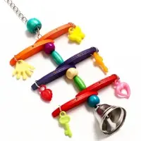 Игрушка для птиц "Перекладина" микс цветов Игрушка для птиц "Перекладина" микс цветов