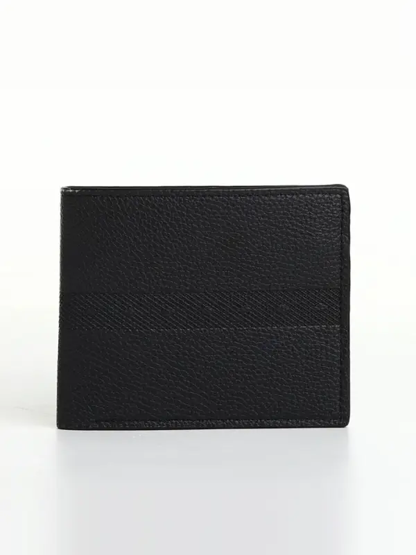 Портмоне мужское &laquo;Исам&raquo;, без застёжки, 3 отделения для карт, монет, купюр, чёрное