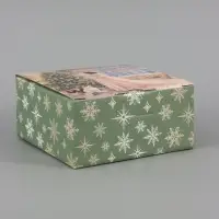 Коробка подарочная, самосборная &laquo;Сказочный Новый год&raquo;, 15&times;15&times;7 см