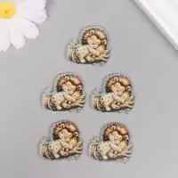 Декор для творчества акрил "Львёнок в пижамке сладко спит на брёвнышке" 3х3х0,2 см Декор для творчества акрил "Львёнок в пижамке сладко спит на брёвнышке" 3х3х0,2 см