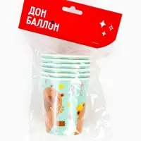 Стаканы (250 мл) Капибара, СДР, Все Сбудется!, 6 шт.