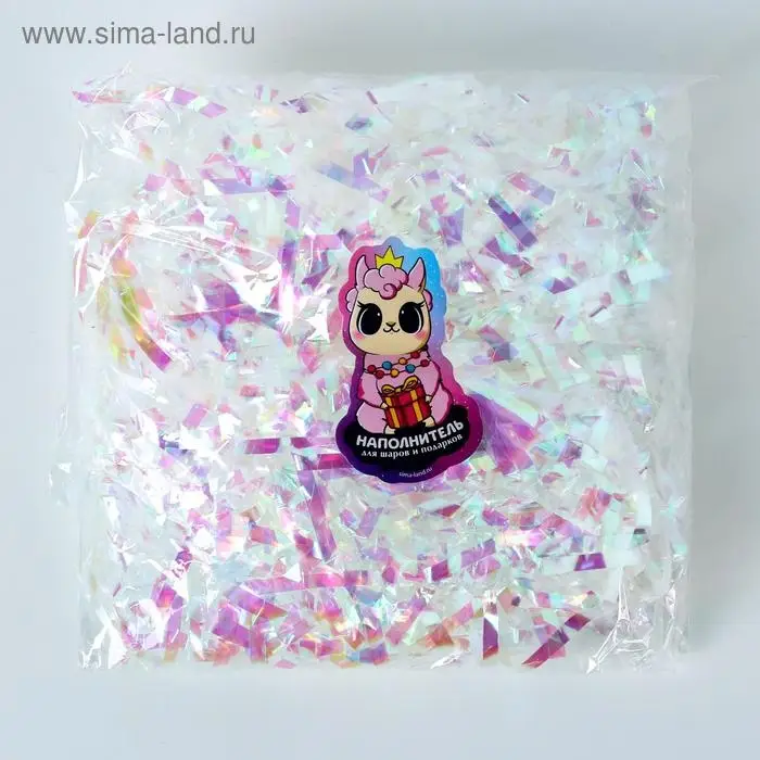 Наполнитель для шаров и подарков, упаковка, «Веселья!» , 19 х 12 см Наполнитель для шаров и подарков, упаковка, «Веселья!» , 19 х 12 см