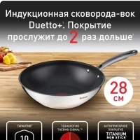 Сковорода вок Duetto + G7321924, 28 см