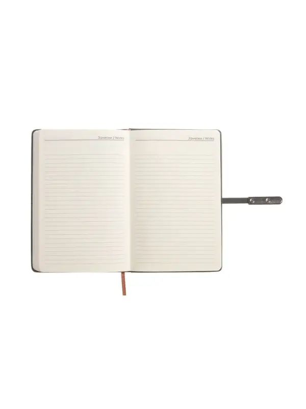 Ежедневник недатированный формат А5, с хлястиком, 112л, линия, пвх, Узор Серый Ежедневник недатированный формат А5, с хлястиком, 112л, линия, пвх, Узор Серый