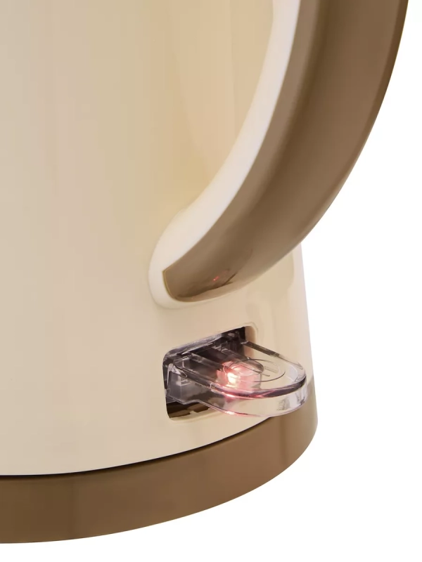 Чайник электрический MK-8091, пластик, 1.7 л,фильтр, бежевый