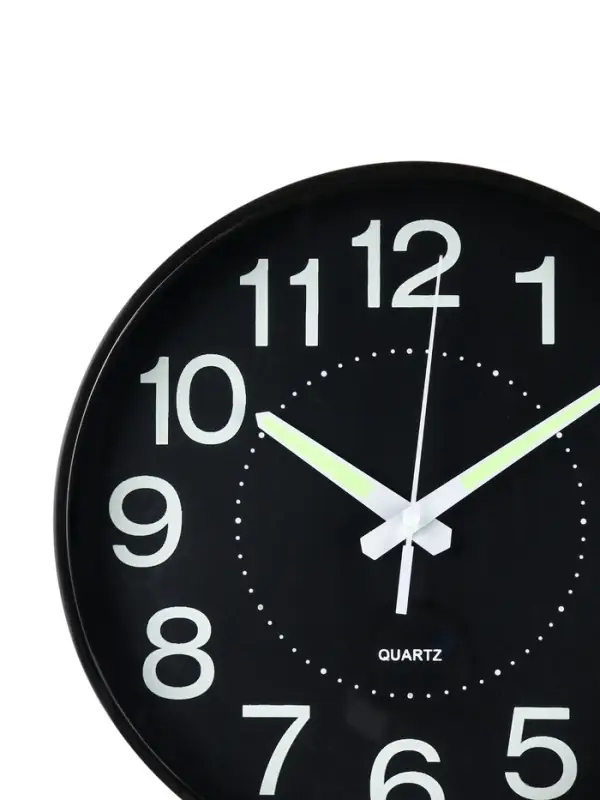 Часы настенные интерьерные &laquo;Классика&raquo;, плавный ход, светящиеся, d=25 см