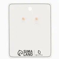 Серьги "Цветок кувшинки", цвет белый в золоте Серьги "Цветок кувшинки", цвет белый в золоте