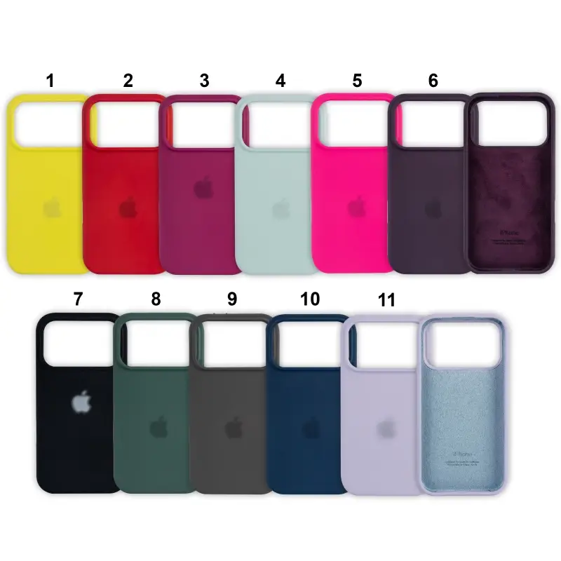 Чехол для iPhone 17 Pro Silicone Сase APL WS (с лого)