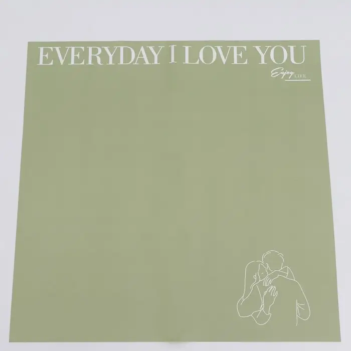 Плёнка в листах для цветов и декора, зеленый, 58×58 см Плёнка в листах для цветов и декора, зеленый, 58×58 см