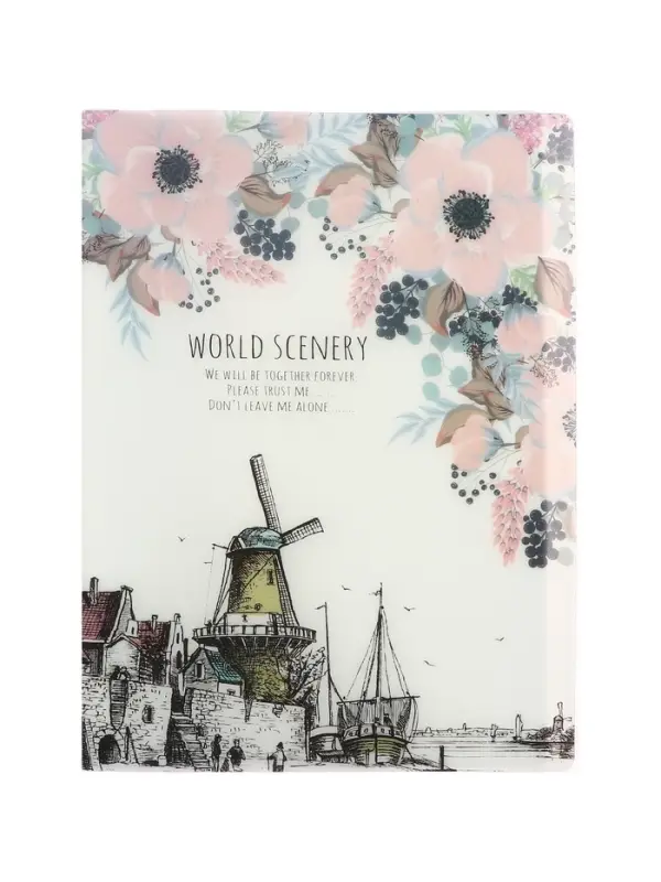 Папка формат А4, с 60 прозрачными файлами &laquo;Город&raquo;, МИКС